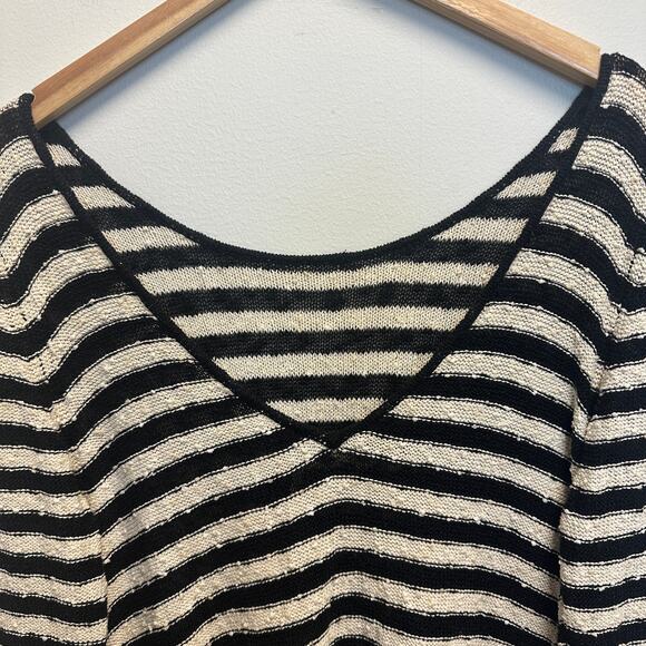 Free People Black and White Striped Mini Dress - Picture 6 of 9